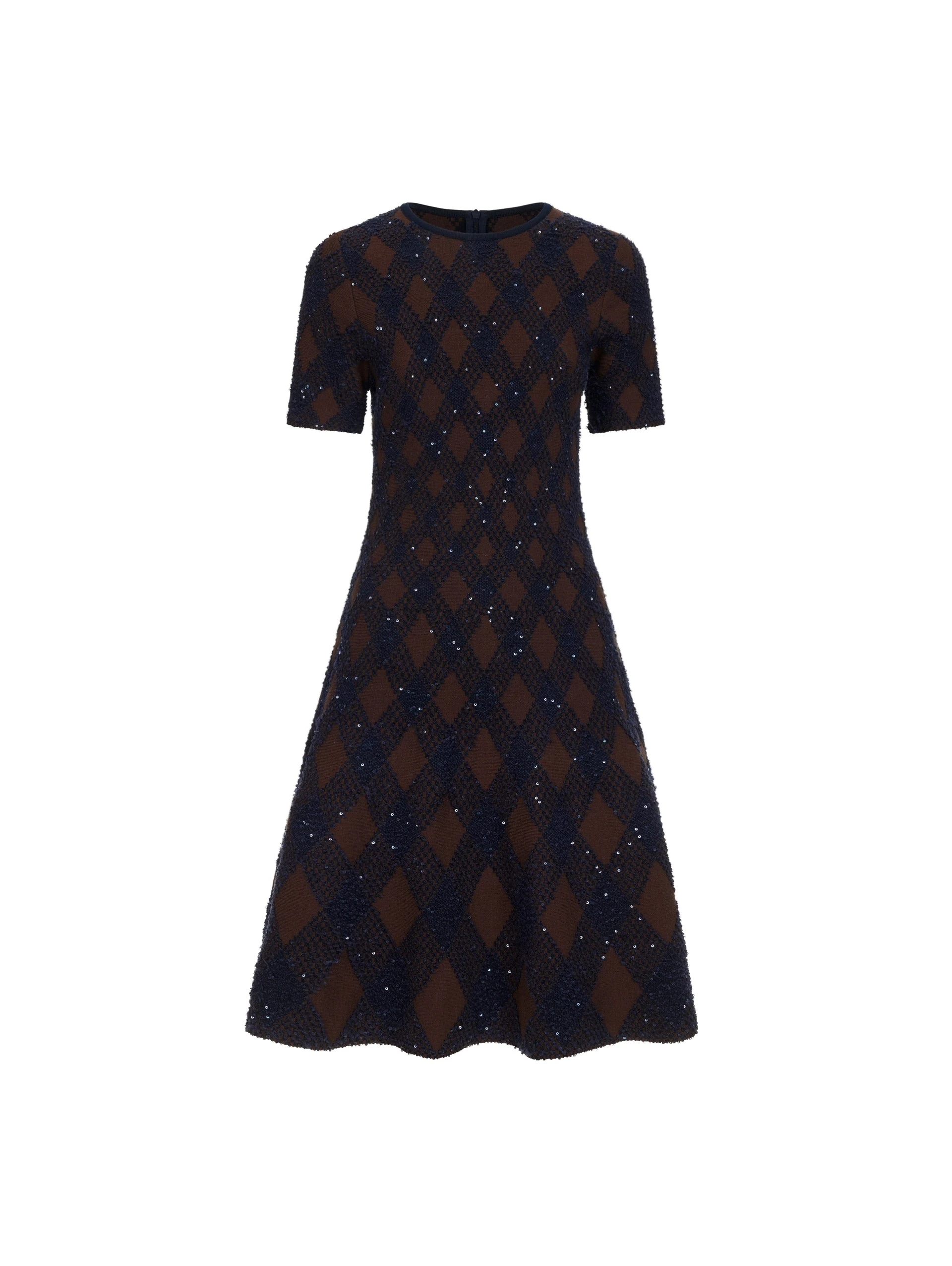 Oscar-de-la-Renta-Argyle-Knit-Dress Oscar de la Renta Argyle Knit Dress | Dresses | Luxury Shoes