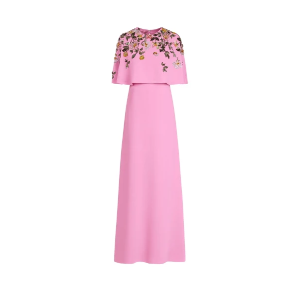 Beaded Mixed Botanical Embroidered Caftan