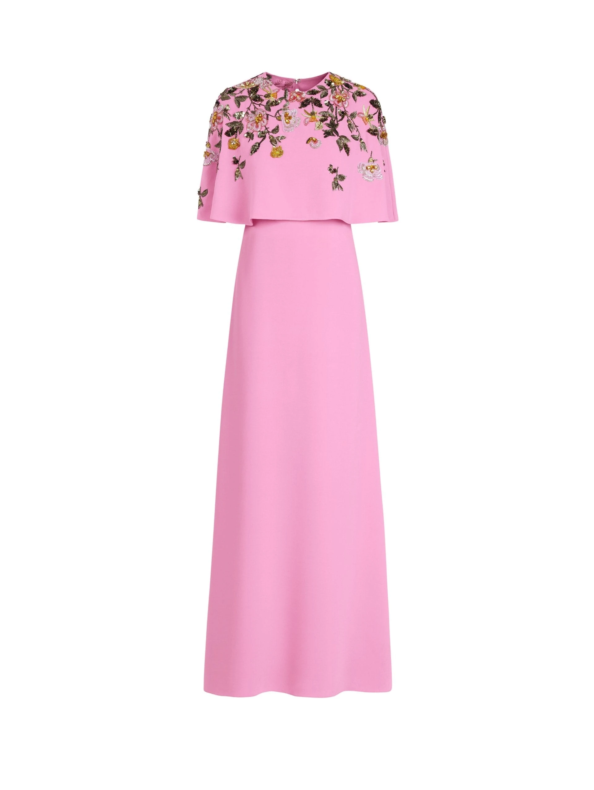 Oscar-de-la-Renta-Beaded-Mixed-Botanical-Embroidered-Caftan Oscar de la Renta Beaded Mixed Botanical Embroidered Caftan | Kimono | Luxury Shoes