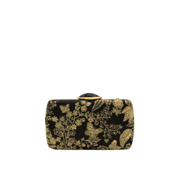 Black clutch bag