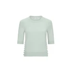Oscar de la Renta Button Detail Pullover | Knitwear | Luxury Shoes 