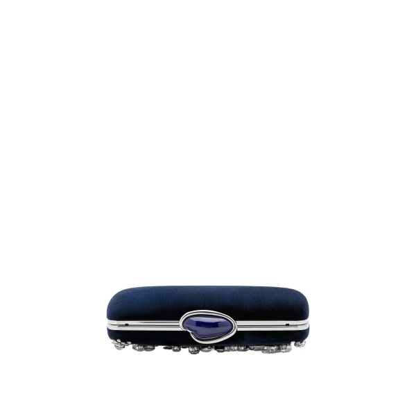 Blue clutch bag