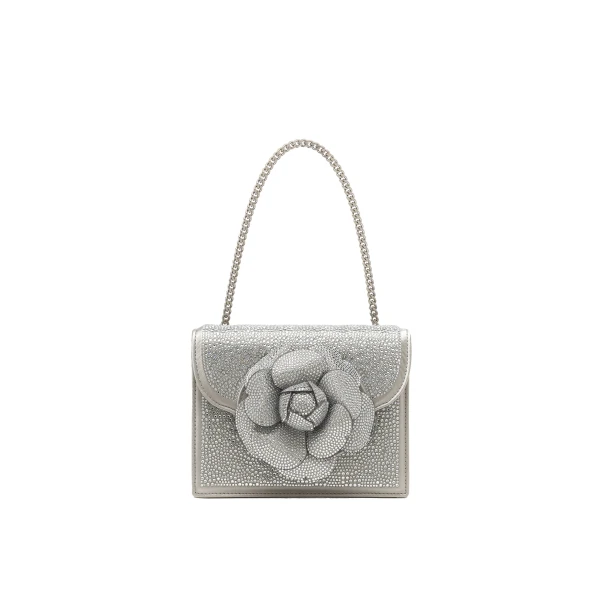 Silver crossbody bag