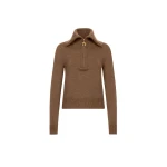 Oscar de la Renta Double Collar Double Zip Pullover | Knitwear | Luxury Shoes 