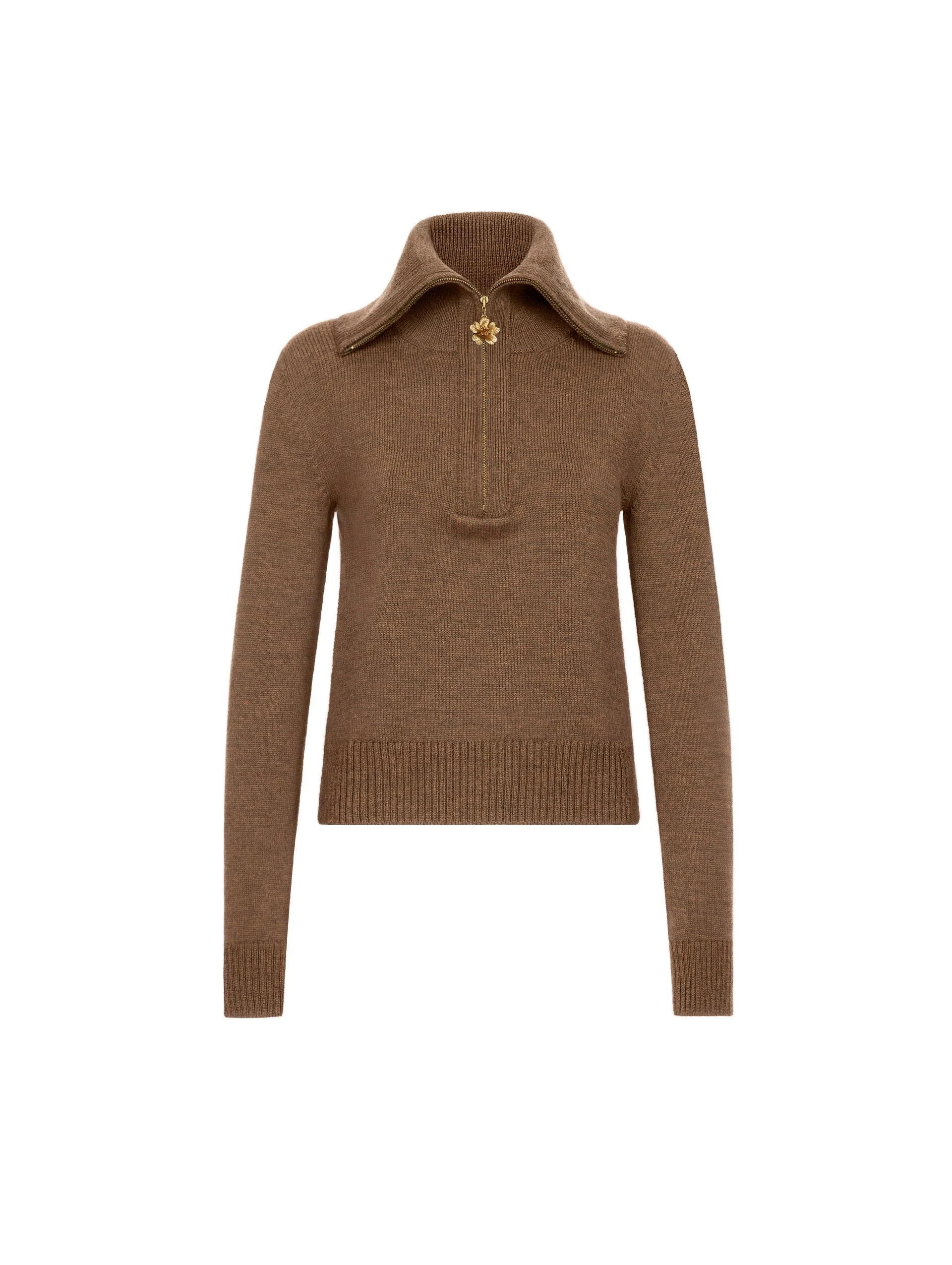 Oscar-de-la-Renta-Double-Collar-Double-Zip-Pullover Oscar de la Renta Double Collar Double Zip Pullover | Knitwear | Luxury Shoes