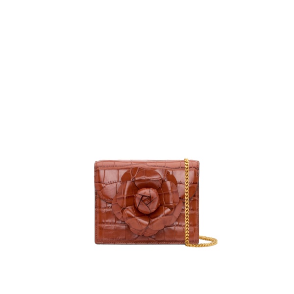 Oscar de la Renta Embossed Mini TRO Bag