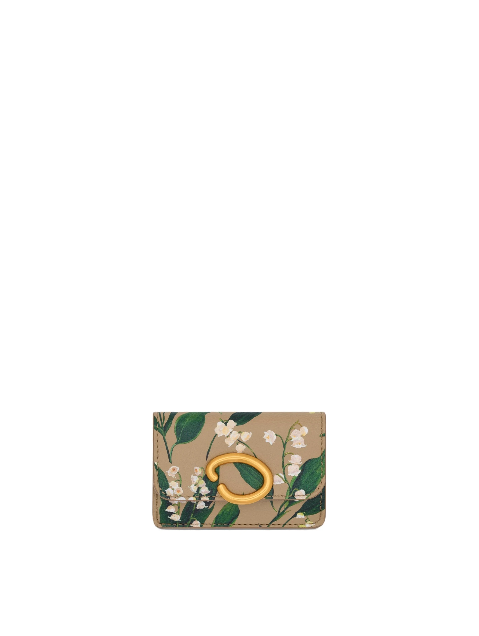 Oscar de la Renta Lily of the ValleyPrinted Card Case Oscar de la Renta Lily of the ValleyPrinted Card Case