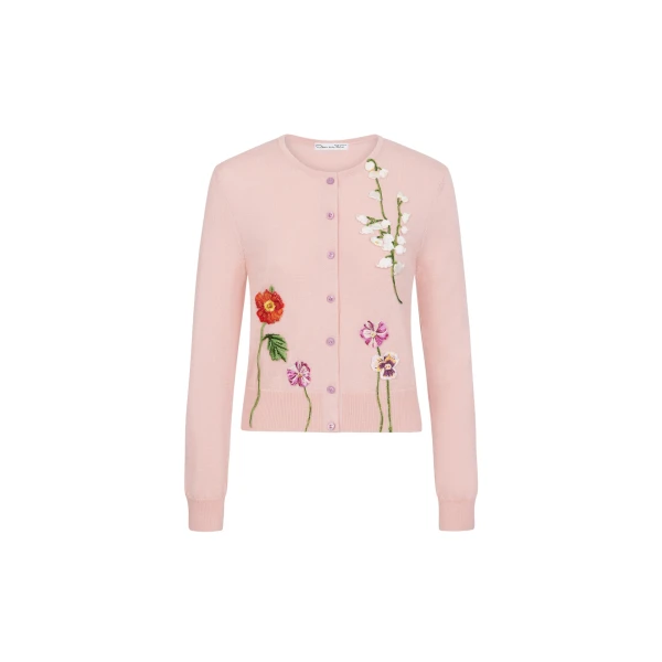 Mixed Botanical Threadwork Cardigan