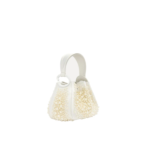 Nano Pearl Embroidered O Handle Bag