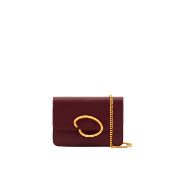 Oscar de la Renta O Pochette in Bordeaux