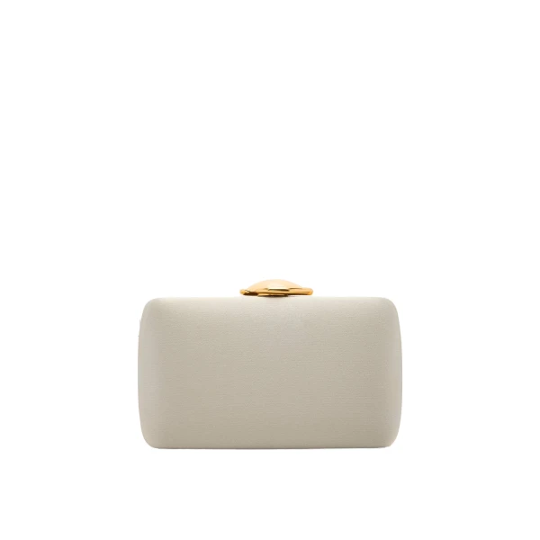 Ivory clutch bag