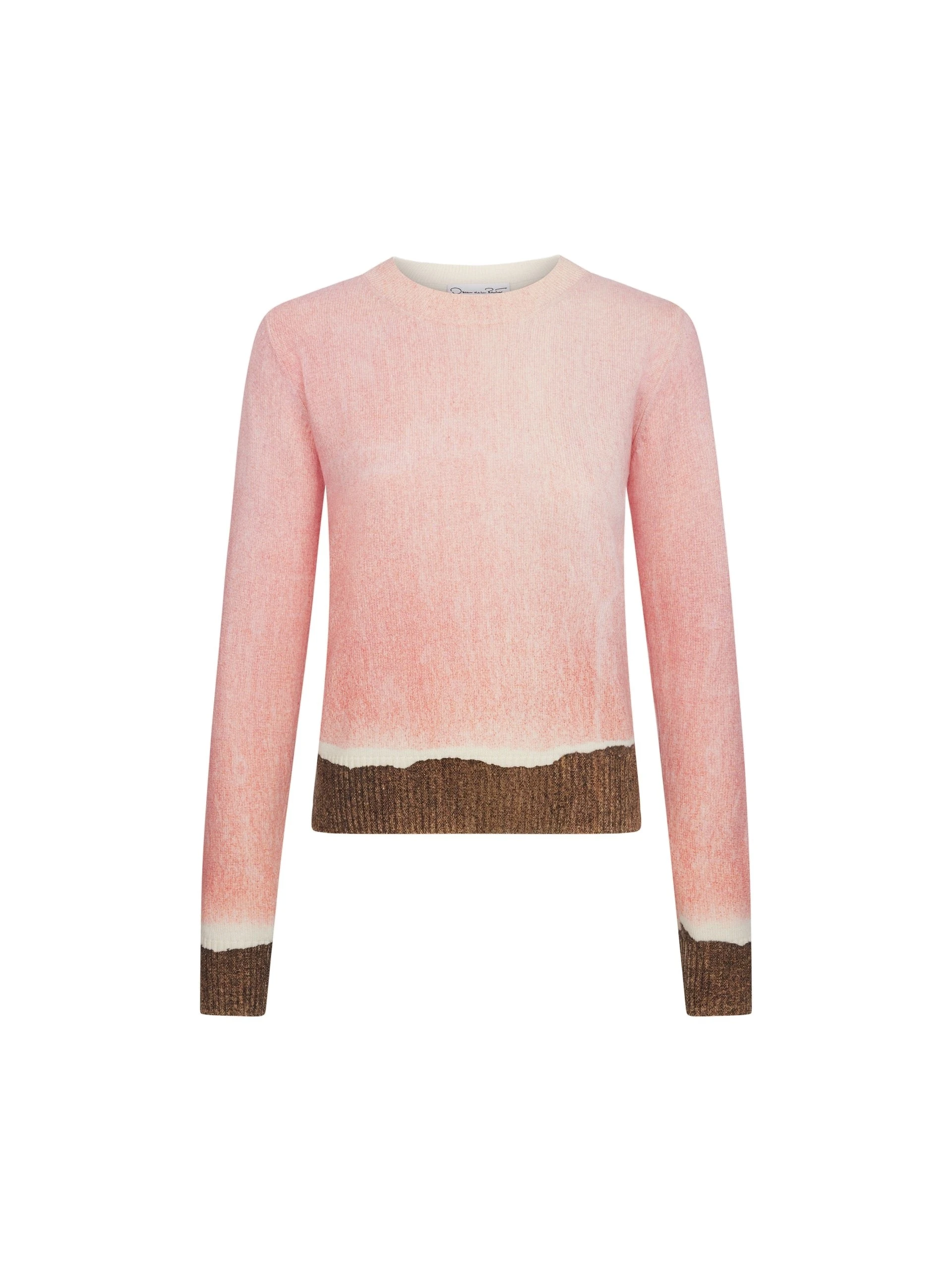 Oscar-de-la-Renta-Ombre-Crewneck-Pullover Oscar de la Renta Ombré Crewneck Pullover | Knitwear | Luxury Shoes