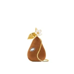 Oscar de la Renta Pear Minaudière in Suede