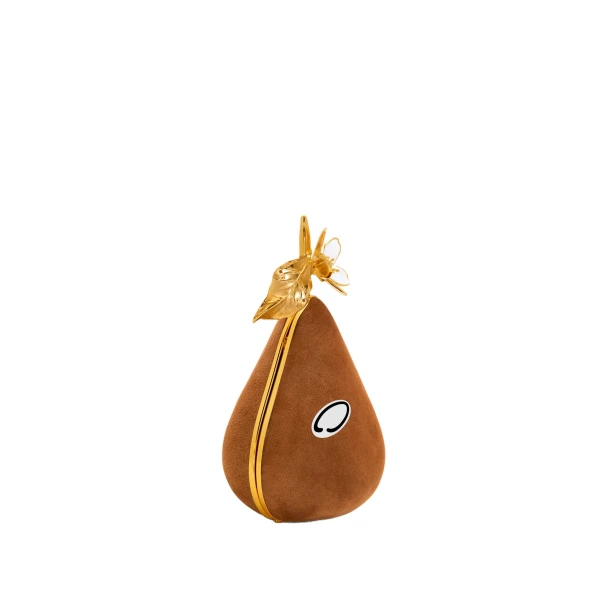 Brown clutch bag