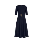 Oscar de la Renta Pineapple Belt Wool Dress | Dresses | Luxury Shoes 
