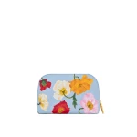 Oscar de la Renta Poppy-Printed Medium Cosmetic Case
