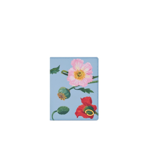 Oscar de la Renta Poppy-Printed Passport Cover