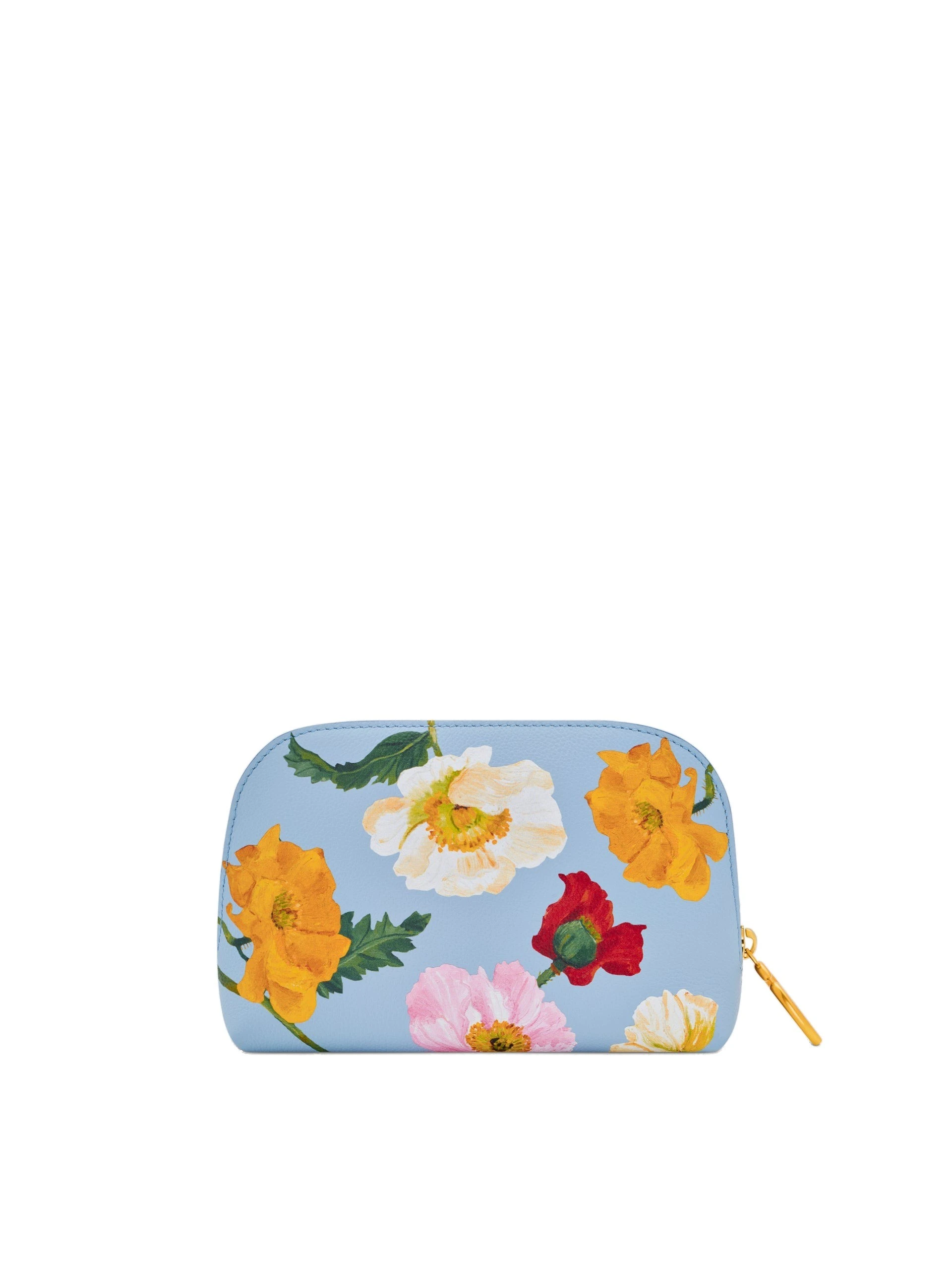 Oscar de la Renta Poppy-Printed Small Cosmetic Case Oscar de la Renta Poppy-Printed Small Cosmetic Case