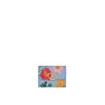 Oscar de la Renta Poppy-Printed Tri-Fold Wallet