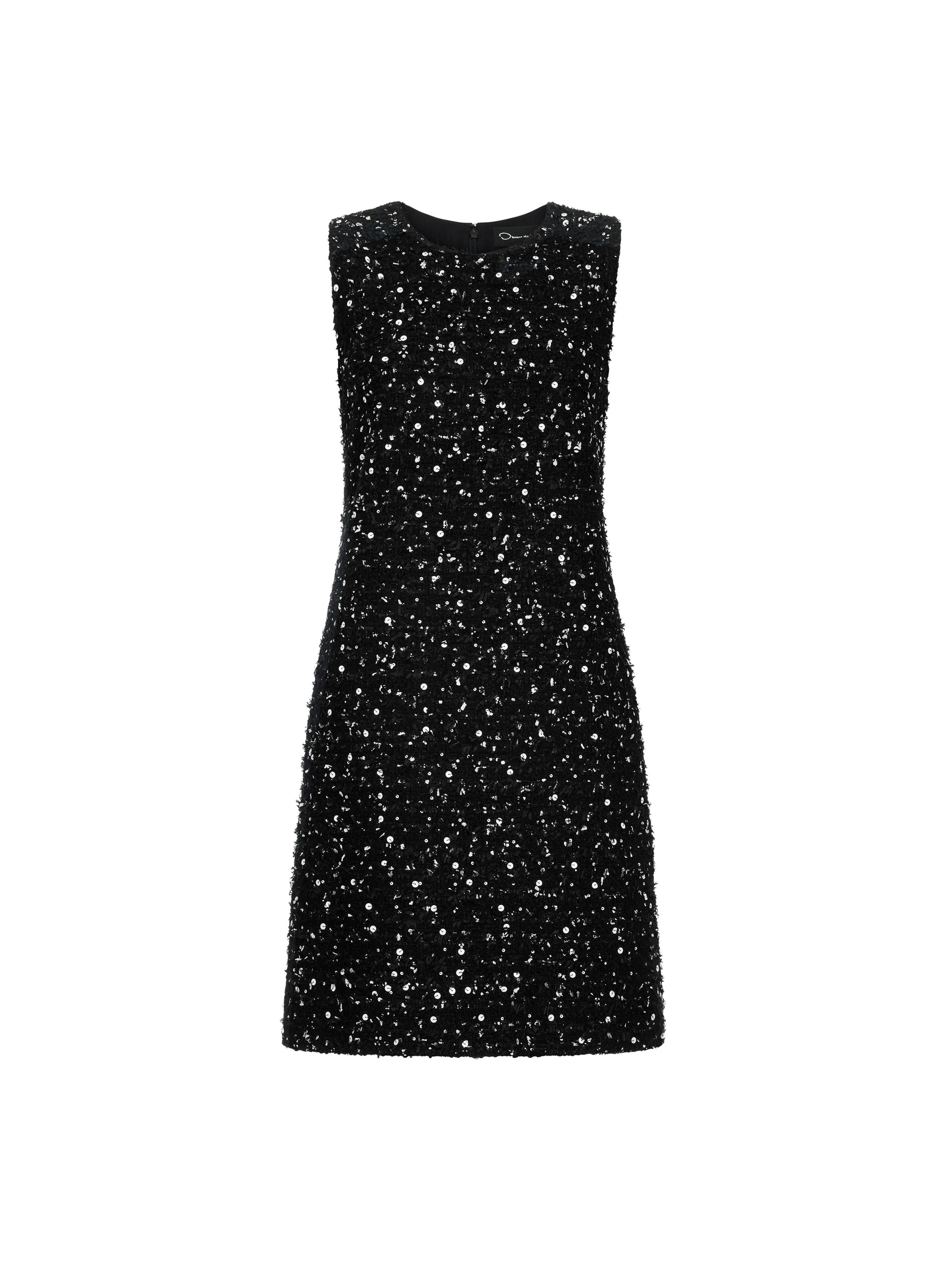 Oscar-de-la-Renta-Sequin-Ribbon-Tweed-Dress Oscar de la Renta Sequin Ribbon Tweed Dress | Dresses | Luxury Shoes