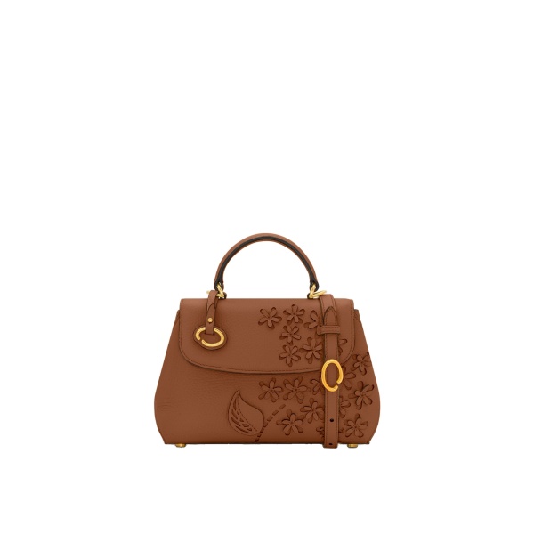 Oscar de la Renta The Mini Poppy in Cognac