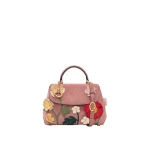 Oscar de la Renta The Mini Poppy in Suede
