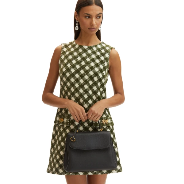 Oscar de la Renta top handle bag