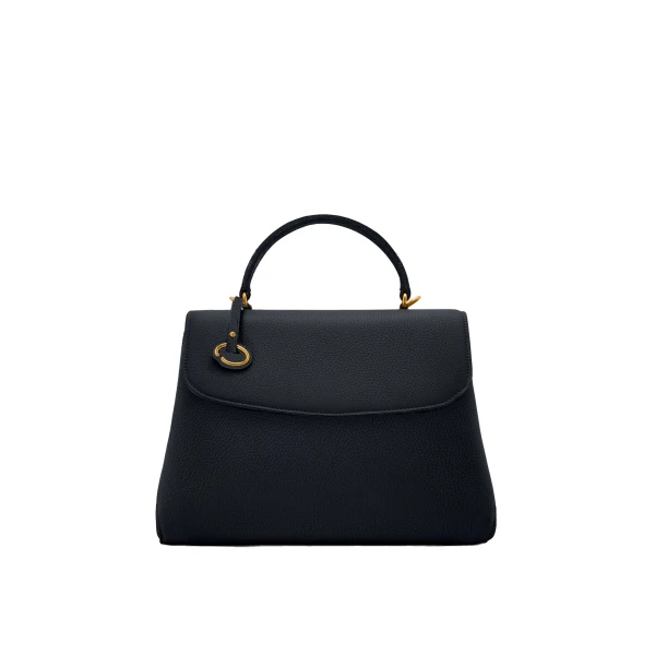 Blue top handle bag