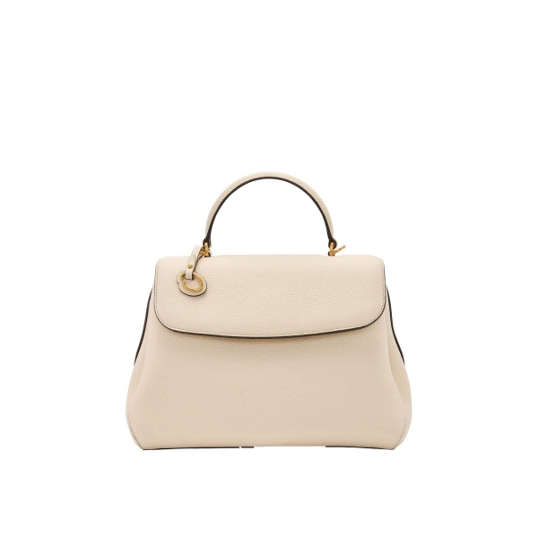 Ivory top handle bag