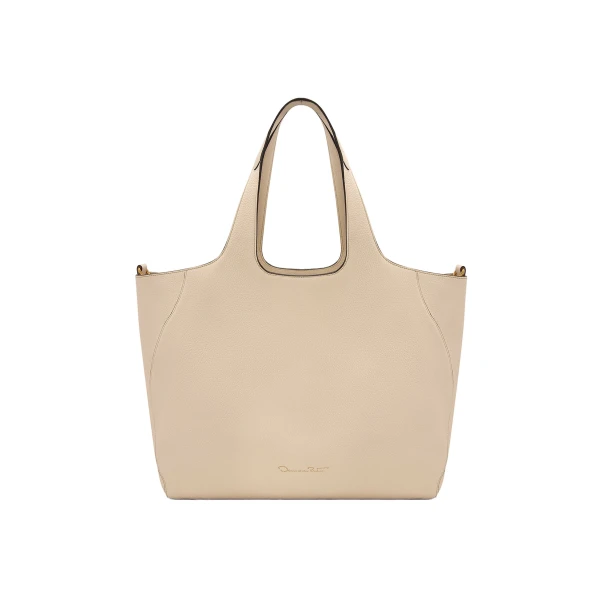 Ivory top handle bag