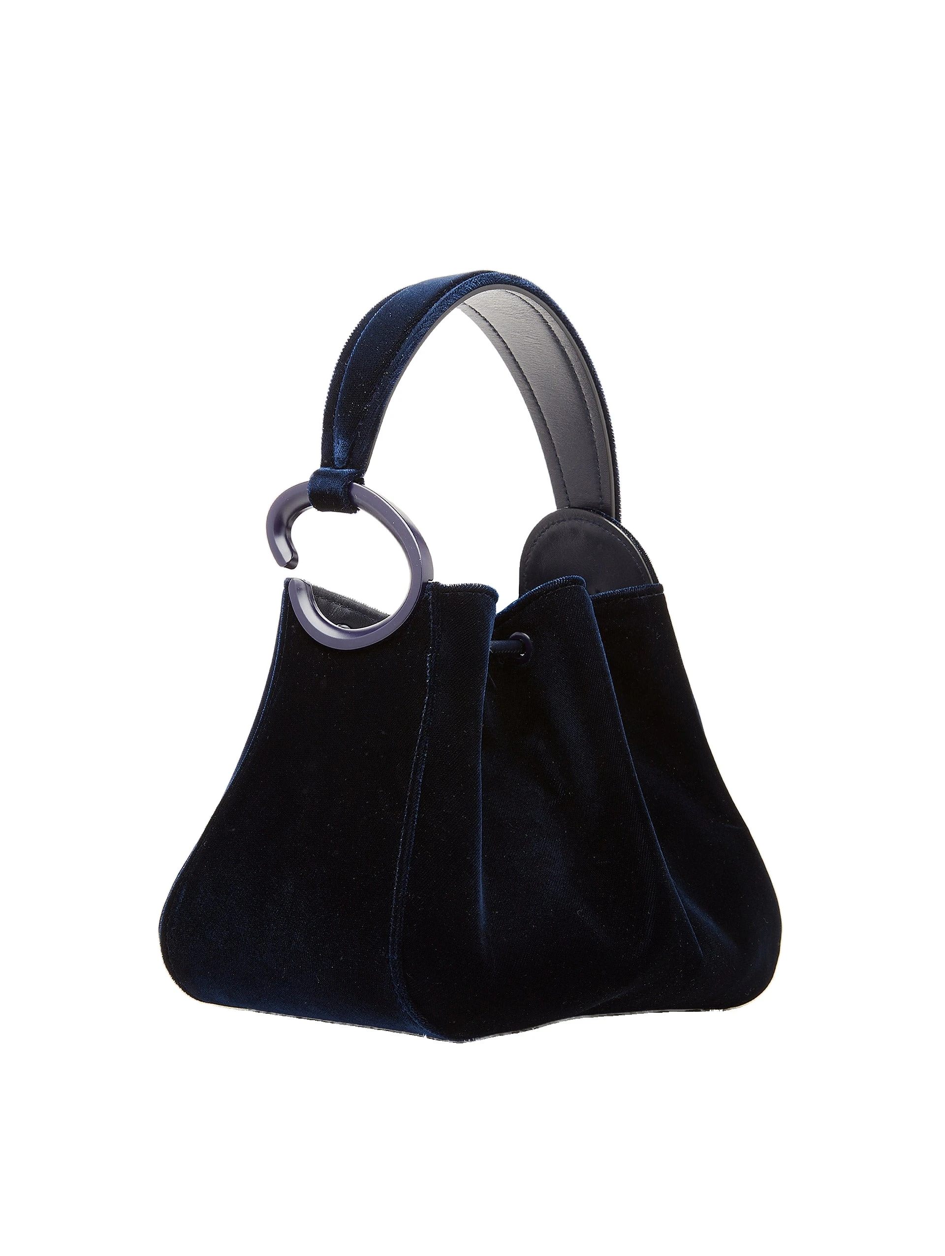Oscar de la Renta Velvet O Handle Bag Oscar de la Renta Velvet O Handle Bag