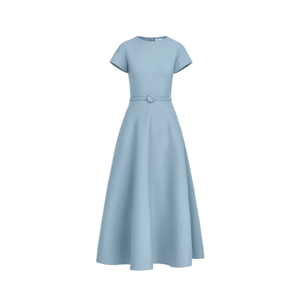 Wool Cap Sleeve Dress