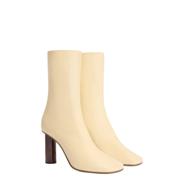 Alice 85 Ankle Boots in Butter Nappa Leather - Image 2