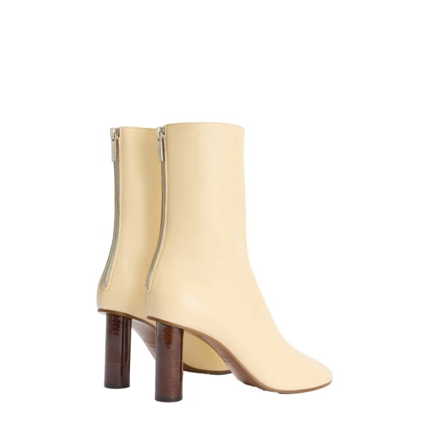 Alice 85 Ankle Boots in Butter Nappa Leather - Image 3