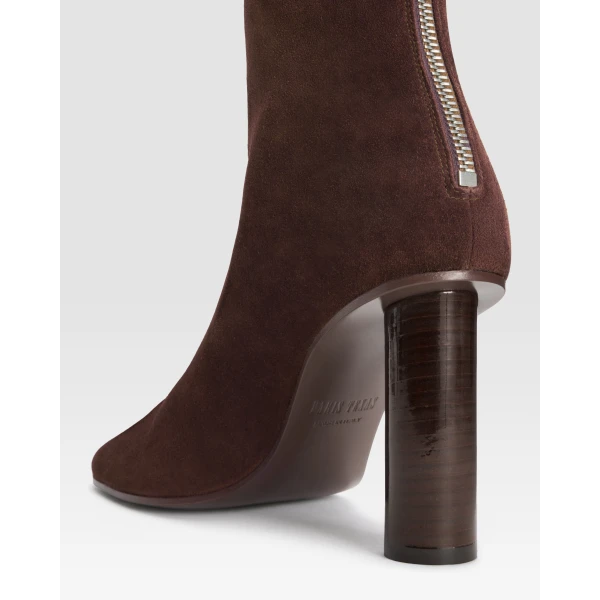 Alice 85 Ankle Boots in Cioccolato Suede - Image 4