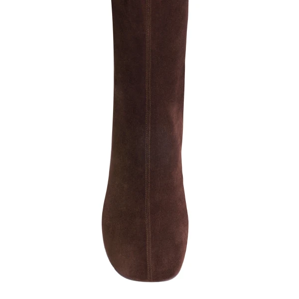 Alice 85 Ankle Boots in Cioccolato Suede - Image 5