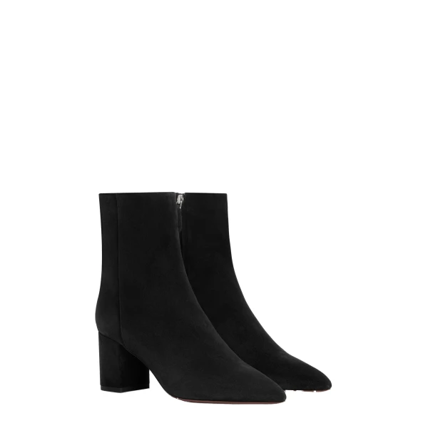 Anja 70 Ankle Boots in Black Suede - Image 2