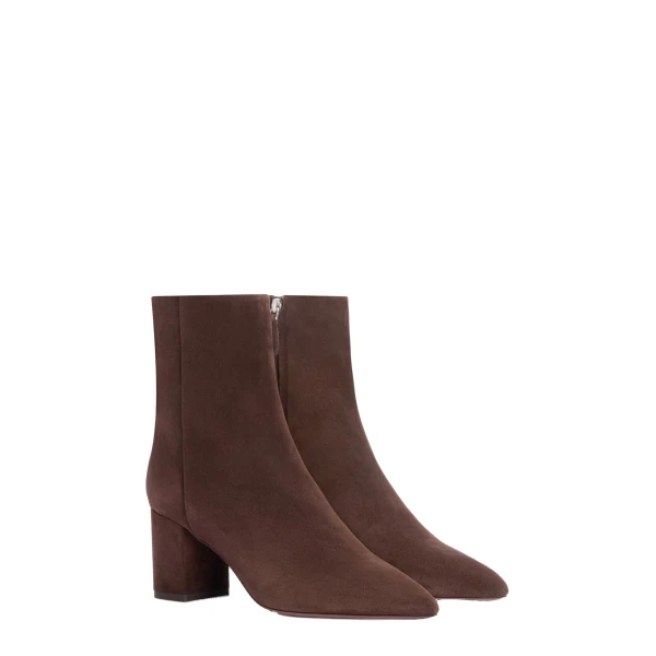 Anja 70 Ankle Boots in Cioccolato Suede - Image 2