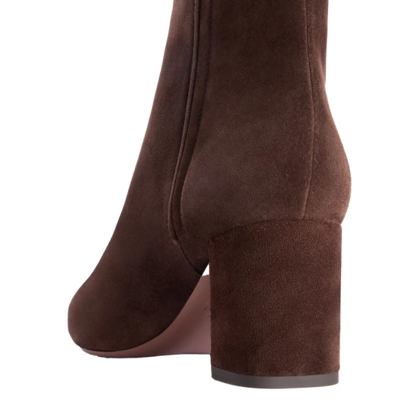 Anja 70 Ankle Boots in Cioccolato Suede - Image 4