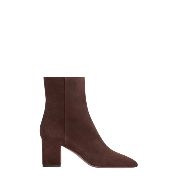 Paris Texas Anja 70 Ankle Boots in Cioccolato Suede