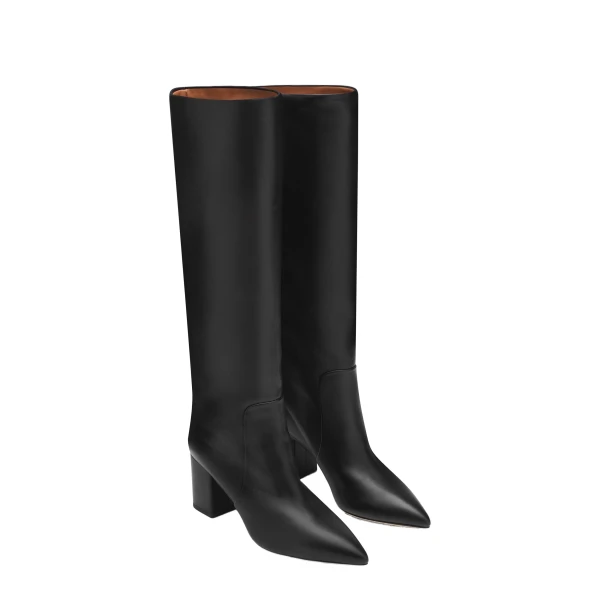 Anja 70 Boots in Black Leather - Image 2