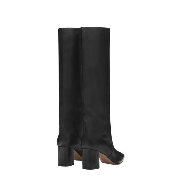 Anja 70 Boots in Black Leather - Image 3