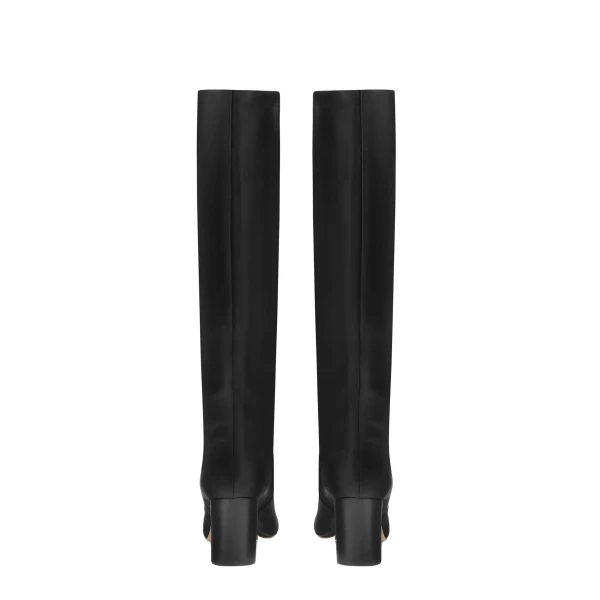 Anja 70 Boots in Black Leather - Image 4