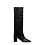 Paris Texas Anja 70 Boots in Carbone Croc-Embossed Leather