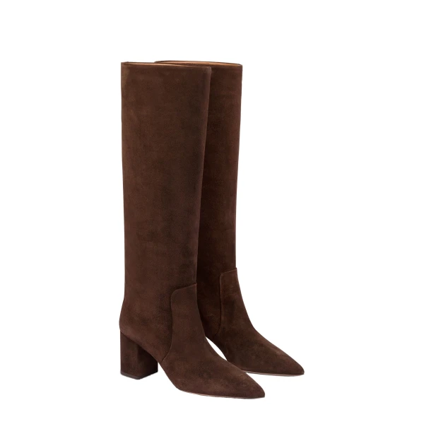 Anja 70 Boots in Cioccolato Suede - Image 2