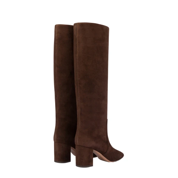 Anja 70 Boots in Cioccolato Suede - Image 3