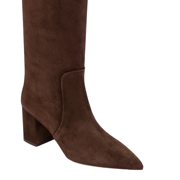 Anja 70 Boots in Cioccolato Suede - Image 5