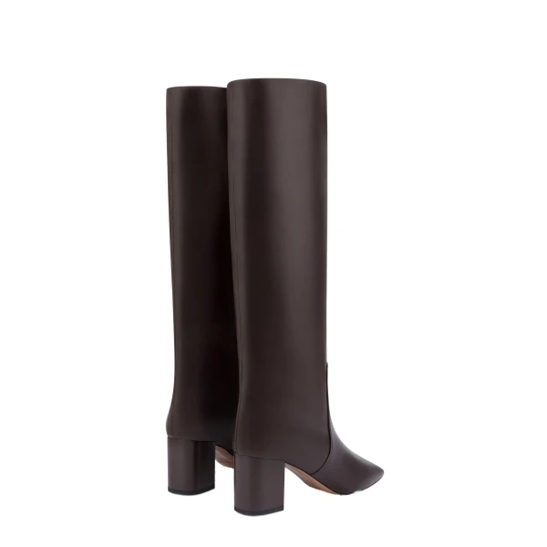 Anja 70 Boots in Ebano Leather - Image 3