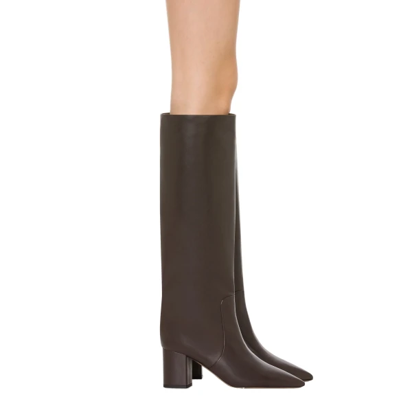 Anja 70 Boots in Ebano Leather - Image 6