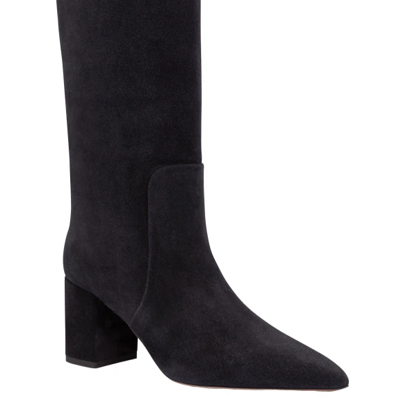 Anja 70 Boots in Off Black Suede - Image 5